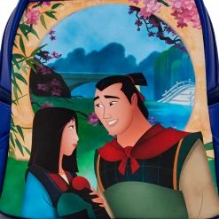 New LOUNGEFLY Disney Mulan Castle Light Up Mini Backpack Mulan One Size 15 New LOUNGEFLY Disney Mulan Castle Light Up Mini Backpack Mulan One Size