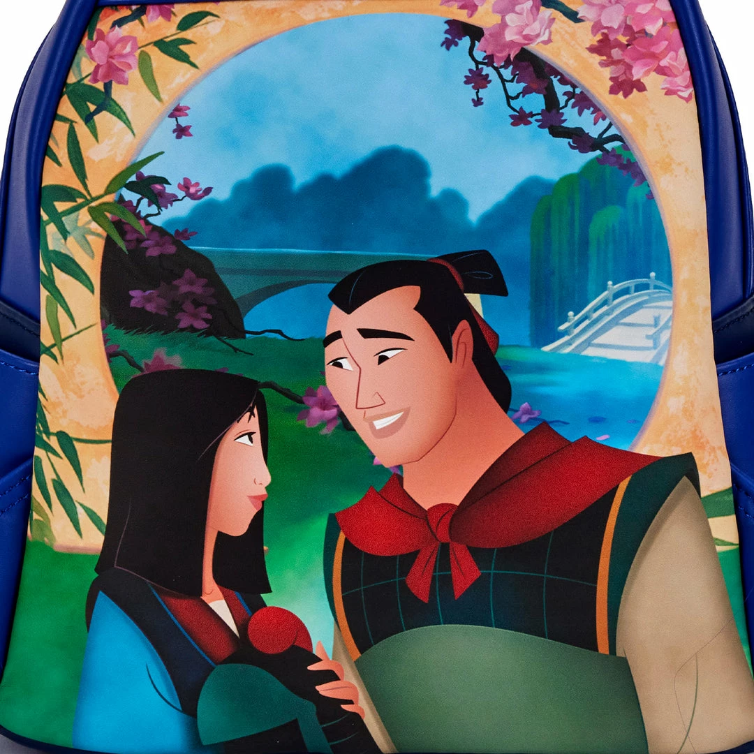 New LOUNGEFLY Disney Mulan Castle Light Up Mini Backpack Mulan One Size 9 New LOUNGEFLY Disney Mulan Castle Light Up Mini Backpack Mulan One Size