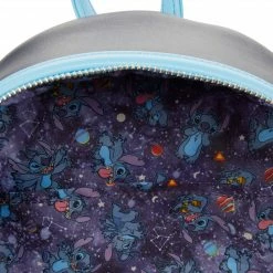 LOUNGEFLY Disney Lilo And Stitch Space Adventure Womens Double Strap Shoulder Bag Purse 14 LOUNGEFLY Disney Lilo And Stitch Space Adventure Womens Double Strap Shoulder Bag Purse