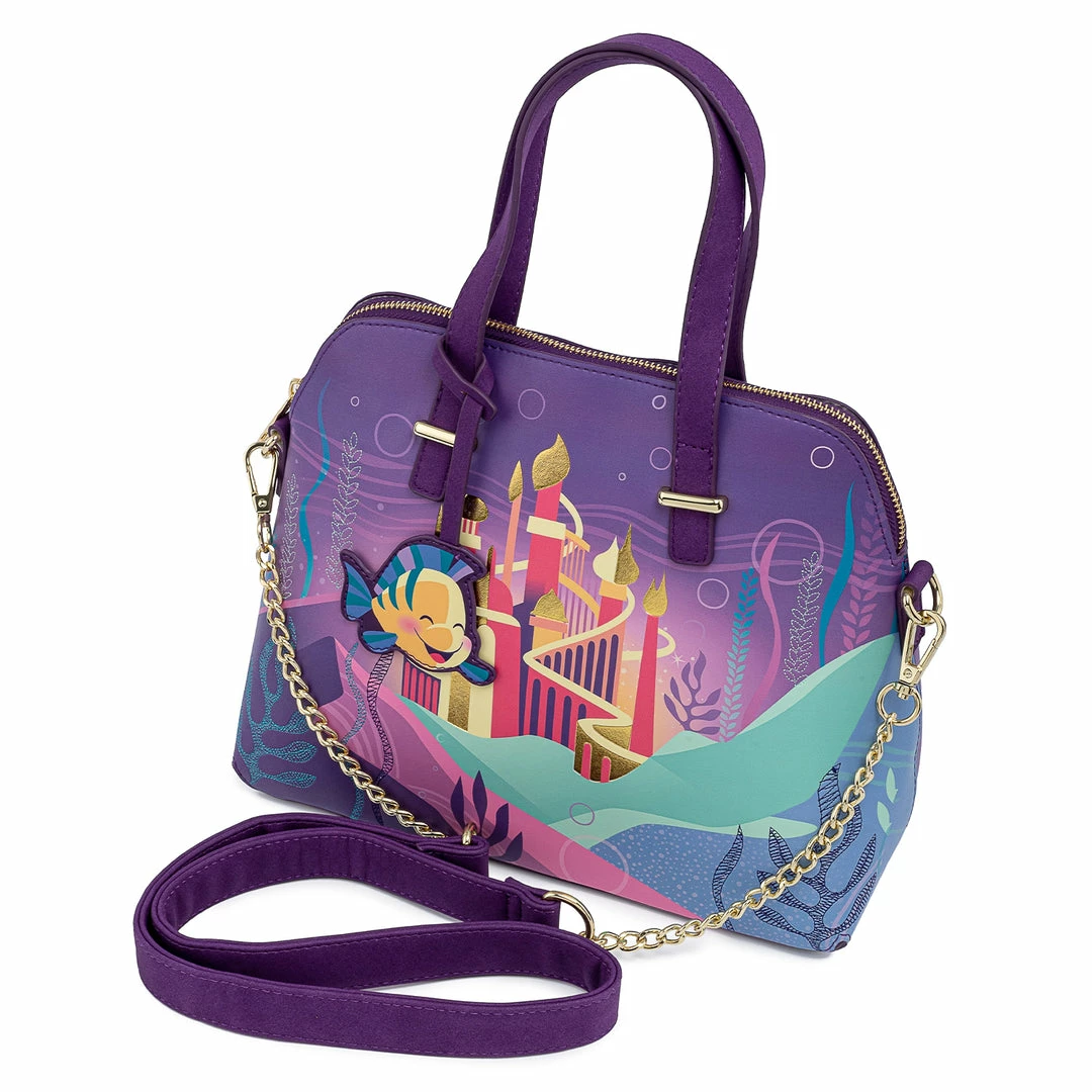 New LOUNGEFLY Disney Ariel Castle Collection Crossbody 6 New LOUNGEFLY Disney Ariel Castle Collection Crossbody