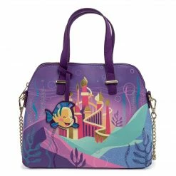 New LOUNGEFLY Disney Ariel Castle Collection Crossbody