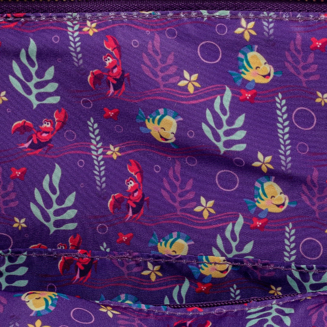 New LOUNGEFLY Disney Ariel Castle Collection Crossbody 5 New LOUNGEFLY Disney Ariel Castle Collection Crossbody