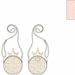 New LOUNGEFLY Disney Ultimate Princess Metal Crown Crossbody 13 New LOUNGEFLY Disney Ultimate Princess Metal Crown Crossbody