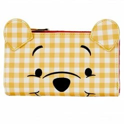 New LOUNGEFLY DISNEY WINNIE THE POOH GINGHAM WALLET
