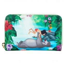 LOUNGEFLY DISNEY JUNGLE BOOK BARE NECESSITIES ZIP AROUND WALLET New