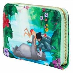 LOUNGEFLY DISNEY JUNGLE BOOK BARE NECESSITIES ZIP AROUND WALLET New