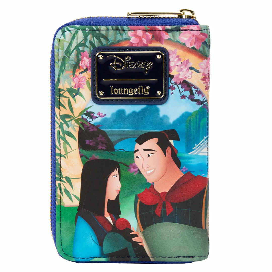 LOUNGEFLY Disney Mulan Castle Zip Around Wallet Mulan One Size New 4 LOUNGEFLY Disney Mulan Castle Zip Around Wallet Mulan One Size New