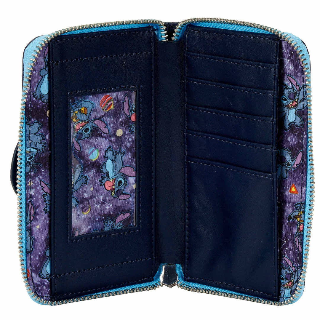 New LOUNGEFLY Women's Disney Lilo And Stitch Space Adventure Zip-Around Wallet 5 New LOUNGEFLY Women's Disney Lilo And Stitch Space Adventure Zip-Around Wallet