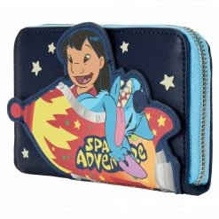 New LOUNGEFLY Women's Disney Lilo And Stitch Space Adventure Zip-Around Wallet 11 New LOUNGEFLY Women's Disney Lilo And Stitch Space Adventure Zip-Around Wallet