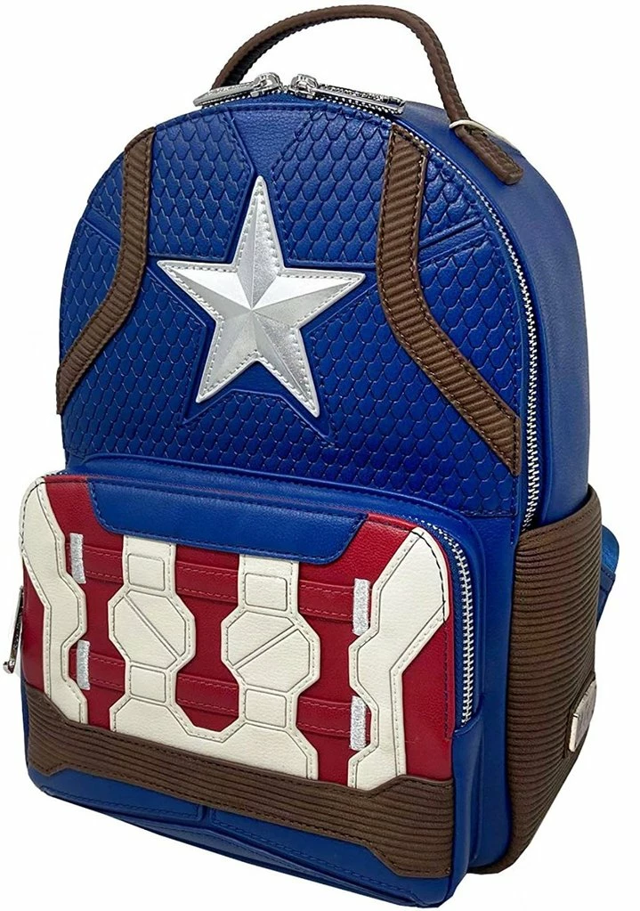 Loungefly Captain America Infinity Saga Mini Backpack - Exclusive New 3 Loungefly Captain America Infinity Saga Mini Backpack - Exclusive New