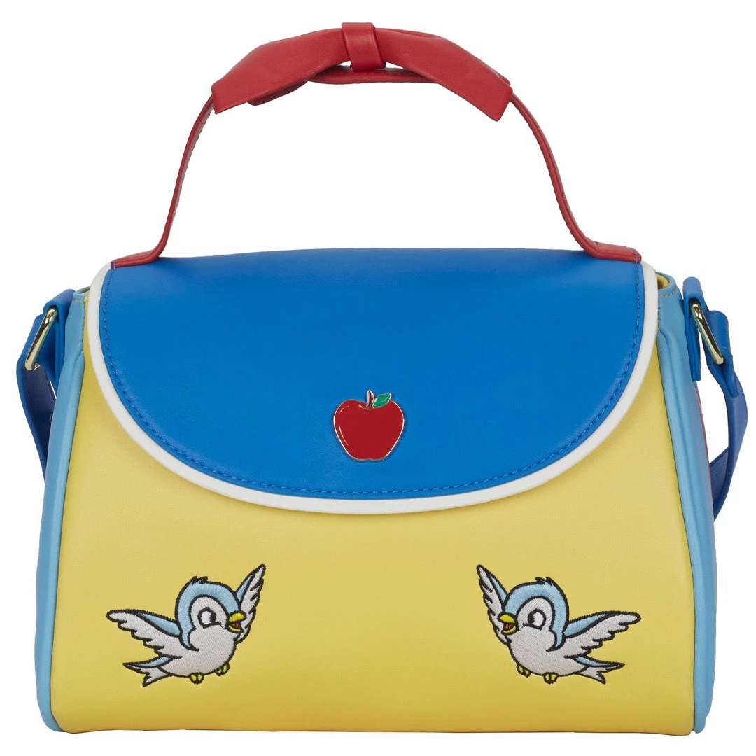 LOUNGEFLY DISNEY SNOW WHITE COSPLAY BOW HANDBAG 3 LOUNGEFLY DISNEY SNOW WHITE COSPLAY BOW HANDBAG