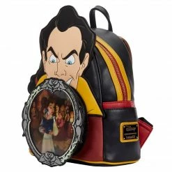 New LOUNGEFLY DISNEY VILLAINS SCENE GASTON MINI BACKPACK 12 New LOUNGEFLY DISNEY VILLAINS SCENE GASTON MINI BACKPACK