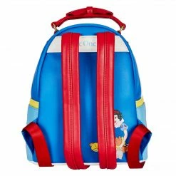 LOUNGEFLY DISNEY SNOW WHITE COSPLAY BOW HANDLE MINI BACKPACK New