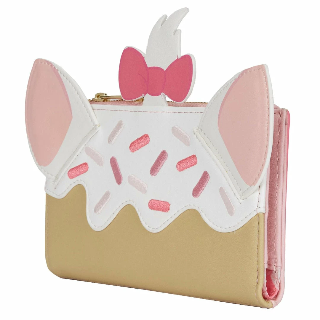 LOUNGEFLY DISNEY MARIE SWEETS FLAP WALLET 6 LOUNGEFLY DISNEY MARIE SWEETS FLAP WALLET