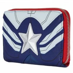 New LOUNGEFLY MARVEL FALCON CAPTAIN AMERICA COSPLAY ZIP AROUND WALLET 9 New LOUNGEFLY MARVEL FALCON CAPTAIN AMERICA COSPLAY ZIP AROUND WALLET