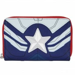 New LOUNGEFLY MARVEL FALCON CAPTAIN AMERICA COSPLAY ZIP AROUND WALLET 7 New LOUNGEFLY MARVEL FALCON CAPTAIN AMERICA COSPLAY ZIP AROUND WALLET