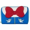 LOUNGEFLY DISNEY SNOW WHITE COSPLAY BOW ZIP AROUND WALLET 1 LOUNGEFLY DISNEY SNOW WHITE COSPLAY BOW ZIP AROUND WALLET