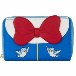 LOUNGEFLY DISNEY SNOW WHITE COSPLAY BOW ZIP AROUND WALLET