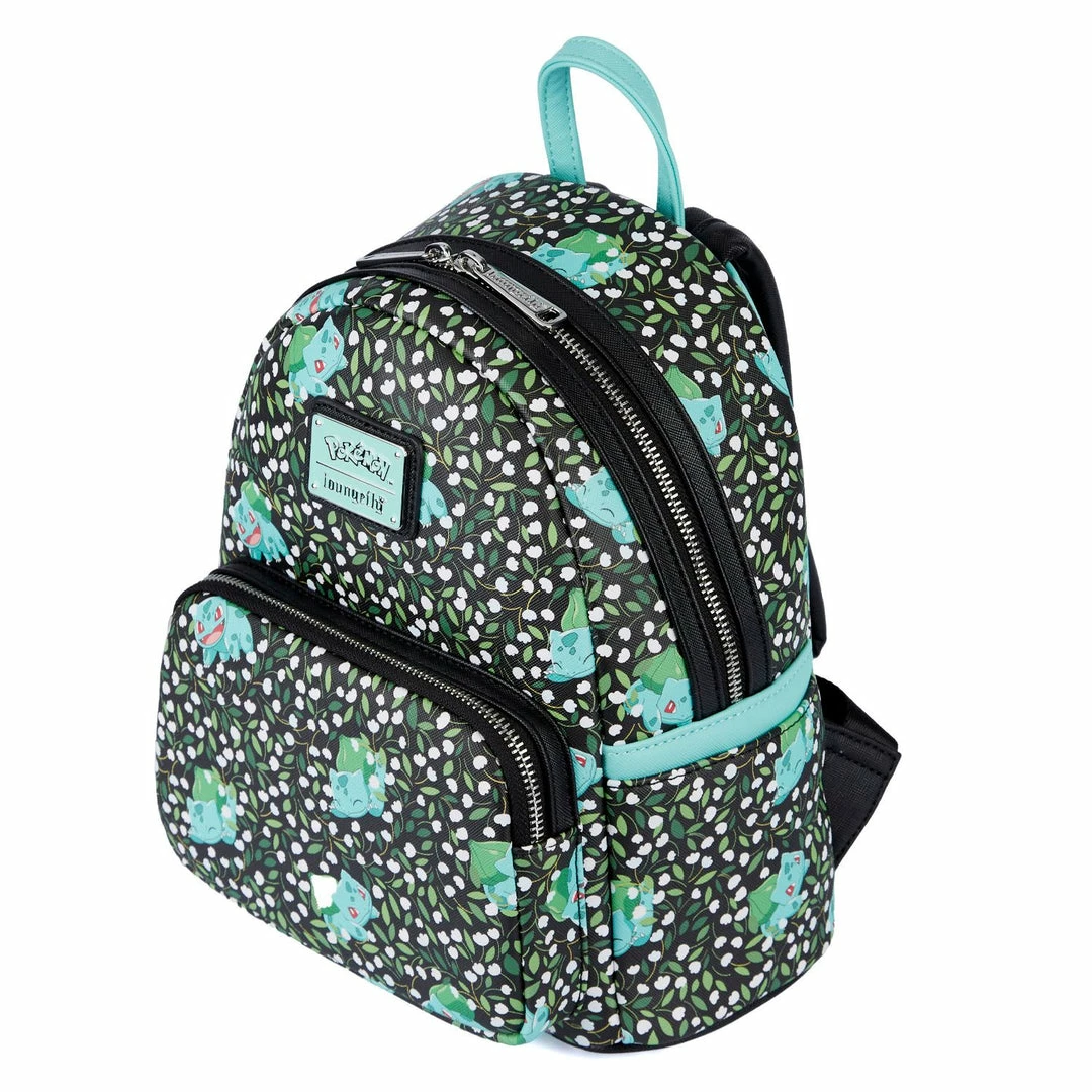 LOUNGEFLY POKEMON BULBASAUR AOP MINI BACKPACK New 7 LOUNGEFLY POKEMON BULBASAUR AOP MINI BACKPACK New