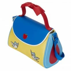 LOUNGEFLY DISNEY SNOW WHITE COSPLAY BOW HANDBAG 13 LOUNGEFLY DISNEY SNOW WHITE COSPLAY BOW HANDBAG