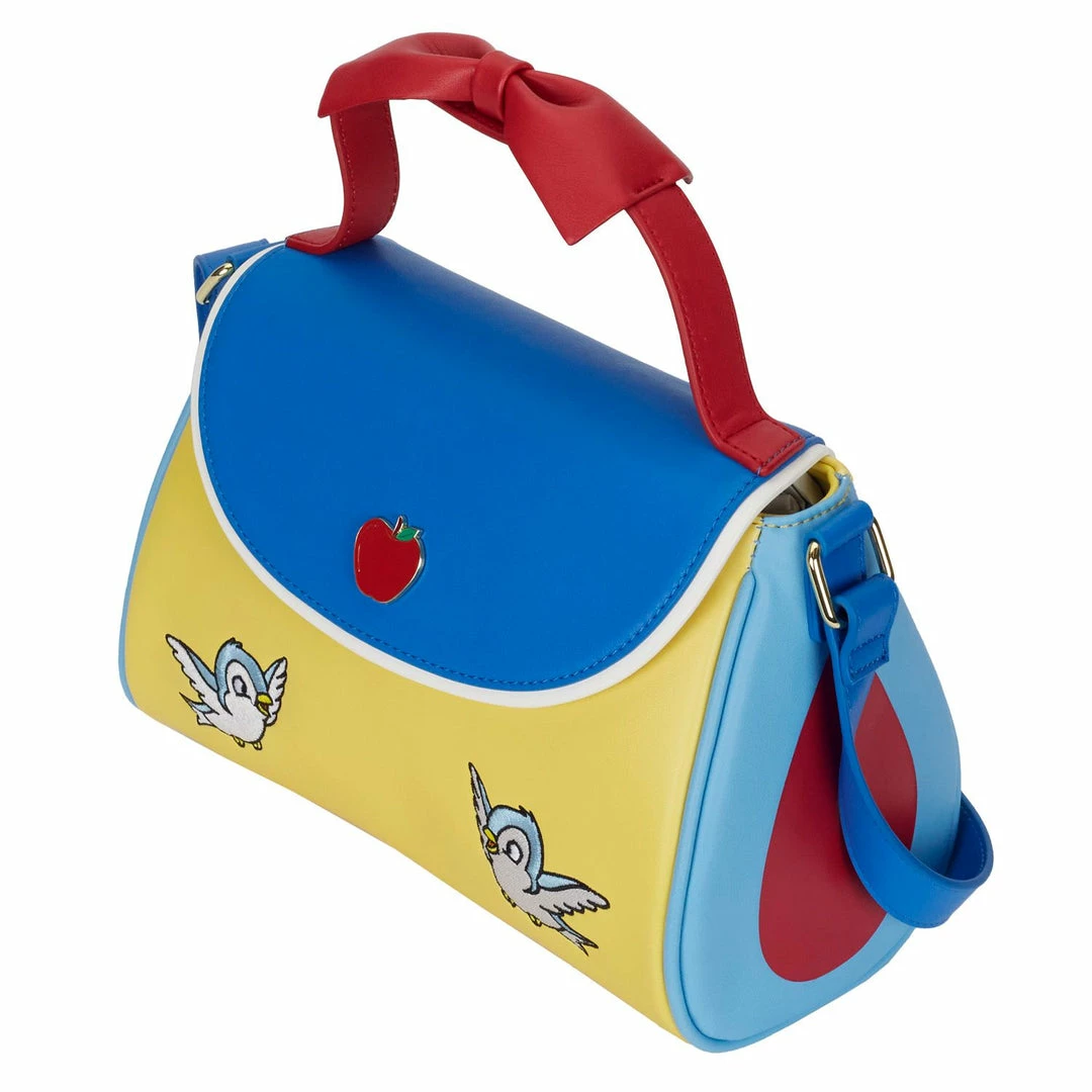 LOUNGEFLY DISNEY SNOW WHITE COSPLAY BOW HANDBAG 8 LOUNGEFLY DISNEY SNOW WHITE COSPLAY BOW HANDBAG