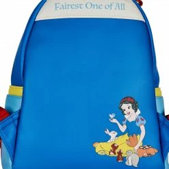 LOUNGEFLY DISNEY SNOW WHITE COSPLAY BOW HANDLE MINI BACKPACK New 12 LOUNGEFLY DISNEY SNOW WHITE COSPLAY BOW HANDLE MINI BACKPACK New
