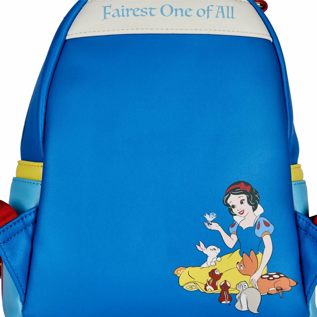 LOUNGEFLY DISNEY SNOW WHITE COSPLAY BOW HANDLE MINI BACKPACK New 6 LOUNGEFLY DISNEY SNOW WHITE COSPLAY BOW HANDLE MINI BACKPACK New