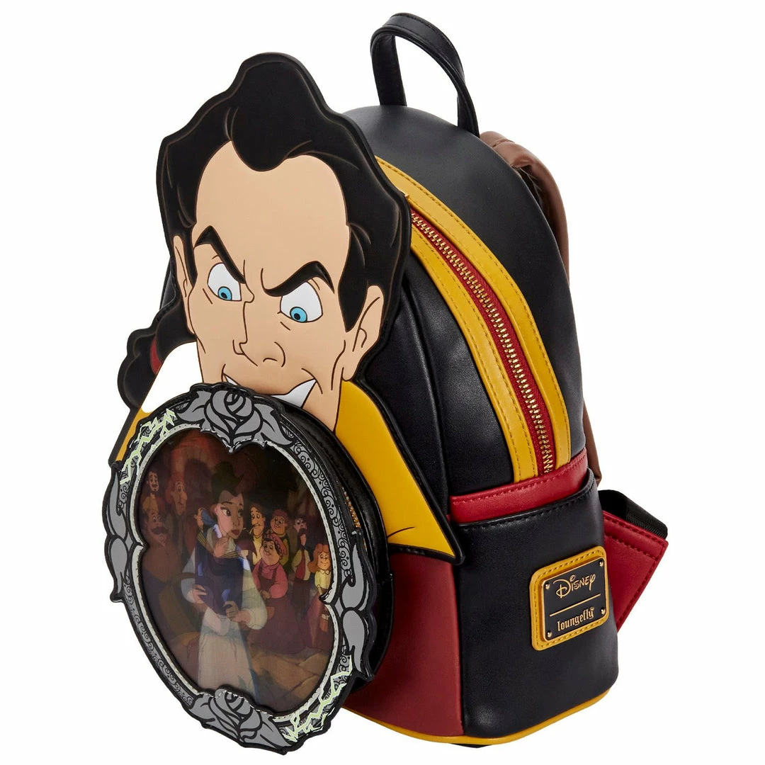 New LOUNGEFLY DISNEY VILLAINS SCENE GASTON MINI BACKPACK 8 New LOUNGEFLY DISNEY VILLAINS SCENE GASTON MINI BACKPACK