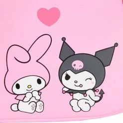 New LOUNGEFLY Sanrio Hello Kitty My Melody Kuromi Double Pocket Adult Women's Double Strap Shoulder Bag Purse