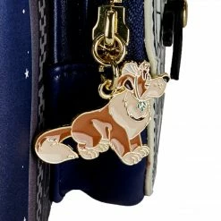 LOUNGEFLY Disney Peter Pan Glow Clock Women's Double Strap Shoulder Bag Purse New 17 LOUNGEFLY Disney Peter Pan Glow Clock Women's Double Strap Shoulder Bag Purse New