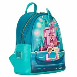 New LOUNGEFLY Disney Tangled Princess Castle Womens Double Strap Shoulder Bag Purse 16 New LOUNGEFLY Disney Tangled Princess Castle Womens Double Strap Shoulder Bag Purse