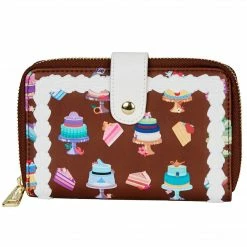 LOUNGEFLY Disney Princess Cakes Zip Around Wallet