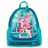 New LOUNGEFLY Disney Tangled Princess Castle Womens Double Strap Shoulder Bag Purse