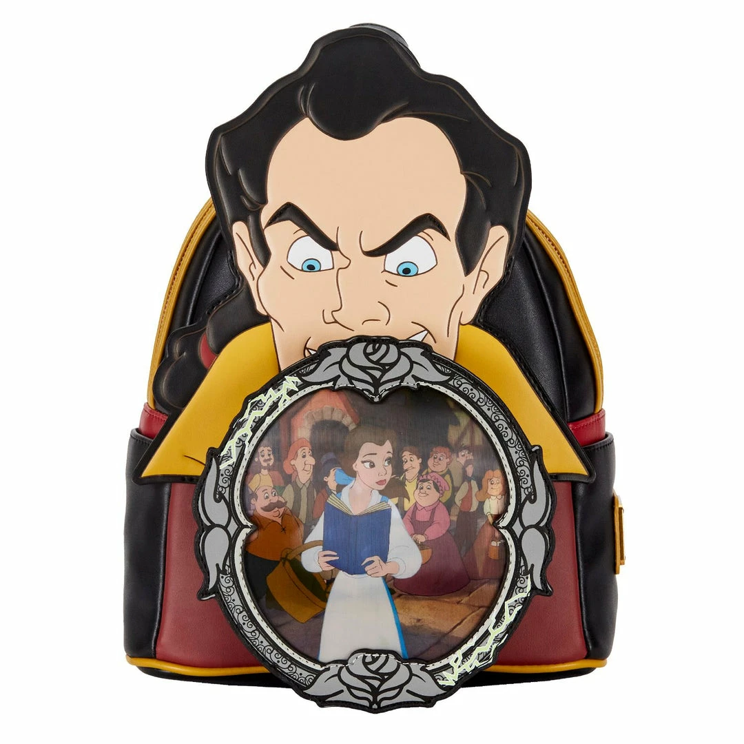 New LOUNGEFLY DISNEY VILLAINS SCENE GASTON MINI BACKPACK 3 New LOUNGEFLY DISNEY VILLAINS SCENE GASTON MINI BACKPACK