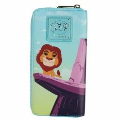 New LOUNGEFLY Pride Rock Zip-Around Wallet The Lion King One Size